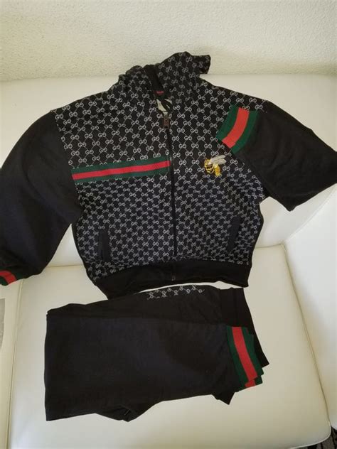 gucci sweatsuit black|Gucci sweatsuit men's cheap.